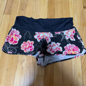 Women's Roxy Black Floral Swim Shorts XL SKU666